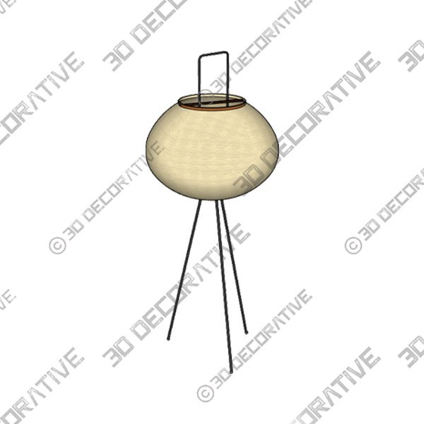 Modern Rice Paper Floor Lamp - 3D Decorative