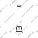 Cedar Hill Metal Pendant Light With Shade in Black