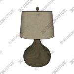 Bates Honeycomb LED Table Lamp, Antique Brown, 22"