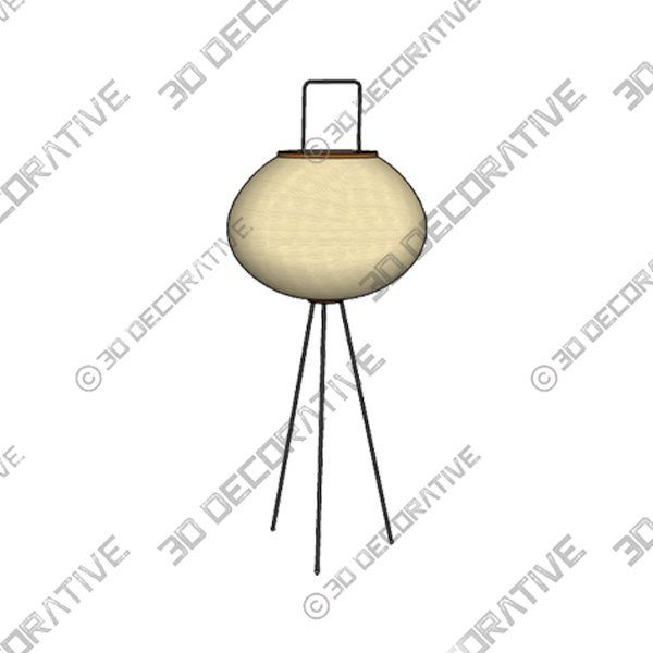 Modern Rice Paper Floor Lamp - 3D Decorative