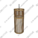 Bamboo Table Lamp | Rattan Tabletop Lamp