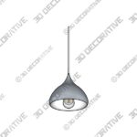 Trade Winds Lighting TW90080-BN Patricia Plug-In Pendant Light in Satin Nickel - 3D Decorative