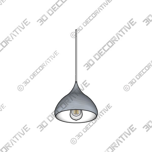 Trade Winds Lighting TW90080-BN Patricia Plug-In Pendant Light in Satin Nickel - 3D Decorative