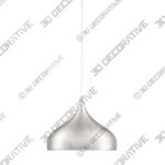 Trade Winds Lighting TW90080-BN Patricia Plug-In Pendant Light in Satin Nickel - 3D Decorative