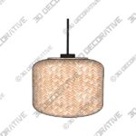 Eureka regular – Unique handmade Woven Hanging Pendant Light, Natural/Bamboo Pendant Light