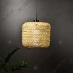 Eureka regular – Unique handmade Woven Hanging Pendant Light, Natural/Bamboo Pendant Light