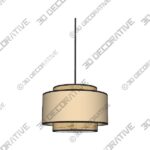 Rattan Pendant Lampshades Decorative Hanging Lamp - 3D Decorative