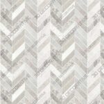 Light Gray Modern Limestone Chevron Mosaic Backsplash Tile