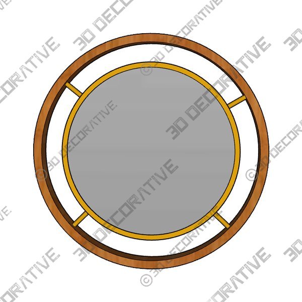 Zuo Starbird Gold 23 1/2" Round Decorative Wall Mirror - 3D Decorative