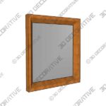 Solomon Rectangular Acacia Wood Wall Mirror