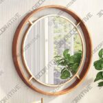 Zuo Starbird Gold 23 1/2" Round Decorative Wall Mirror - 3D Decorative