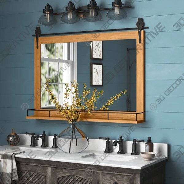 Van Nest Rectangle Mirror - 3D Decorative