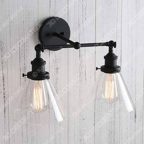 Permo Vintage Industrial Antique 2-Light - 3D Decorative