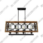 Eumyviv 5-Light Farmhouse Pendant Lighting Fixture - 3D Decorative