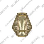 Rattan Handmade Woven Bamboo Vintage Hanging Light Hanging Ceiling Lamp Pendant Light - 3D Decorative