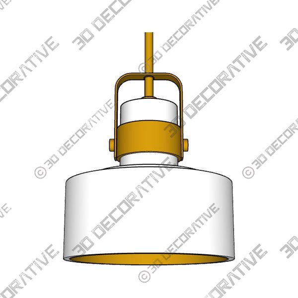 Courtney 10″ Wide Soft Gold Matte White Mini Pendant Light - 3D Decorative