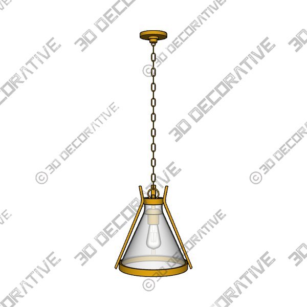 Flaxville 1 - Light Pendant - 3D Decorative