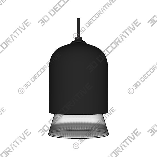 CHANGYITIAN Black LED Pendant Light, Morden Conical Dimmable Pendant Lights - 3D Decorative