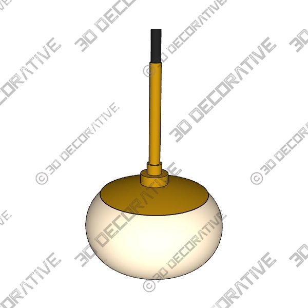 KAWOTI Brass Pendant Light for Kitchen Island Adjustable Height Milky Glass Pendant Light - 3D Decorative