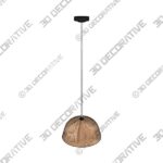 Norb 1 - Light Natural Single Pendant - 3D Decorative