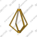 Elan Everest 19 3/4″ Wide Champagne Gold 4-Light LED Pendant - 3D Decorative