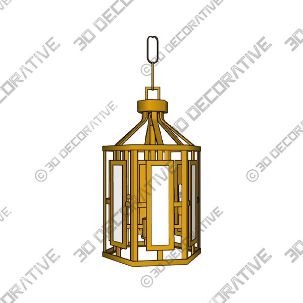 Crystorama Hillcrest 3 - Light Pendant - 3D Decorative