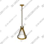 Flaxville 1 - Light Pendant - 3D Decorative