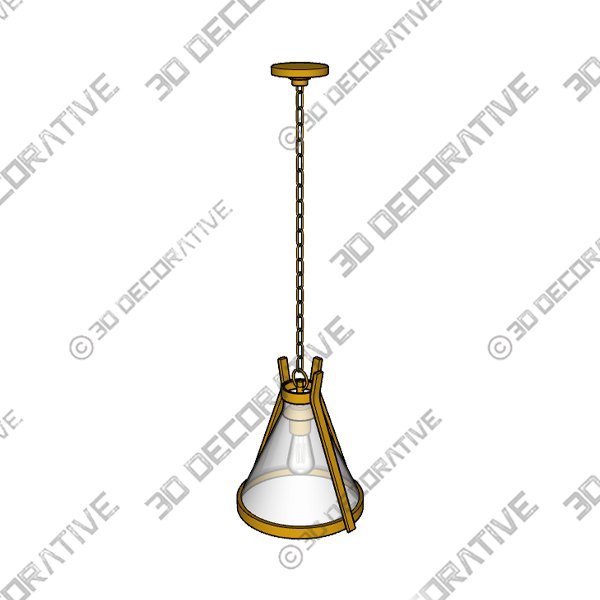 Flaxville 1 - Light Pendant - 3D Decorative