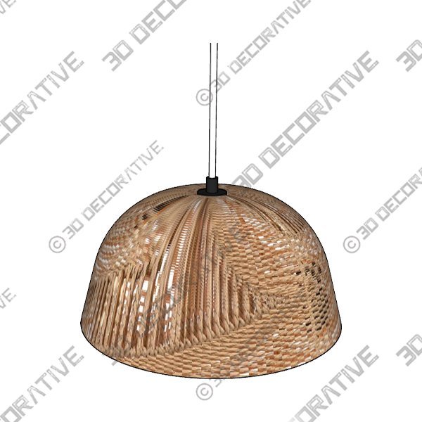 Norb 1 - Light Natural Single Pendant - 3D Decorative