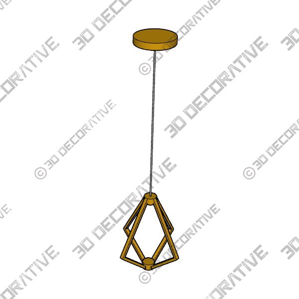 Elan Everest 19 3/4″ Wide Champagne Gold 4-Light LED Pendant - 3D Decorative