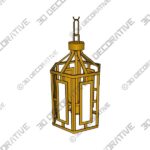 Crystorama Hillcrest 3 - Light Pendant - 3D Decorative 3-2-4