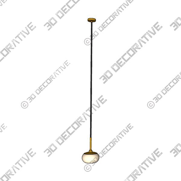 KAWOTI Brass Pendant Light for Kitchen Island Adjustable Height Milky Glass Pendant Light - 3D Decorative