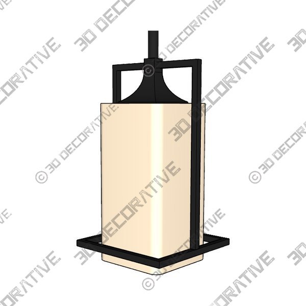 Larootsi Vintage Bronze Pendant Light with Milky Glass Shade - 3D Decorative