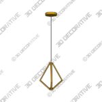 Elan Everest 19 3/4″ Wide Champagne Gold 4-Light LED Pendant - 3D Decorative