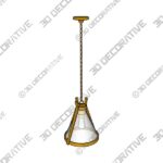 Flaxville 1 - Light Pendant - 3D Decorative