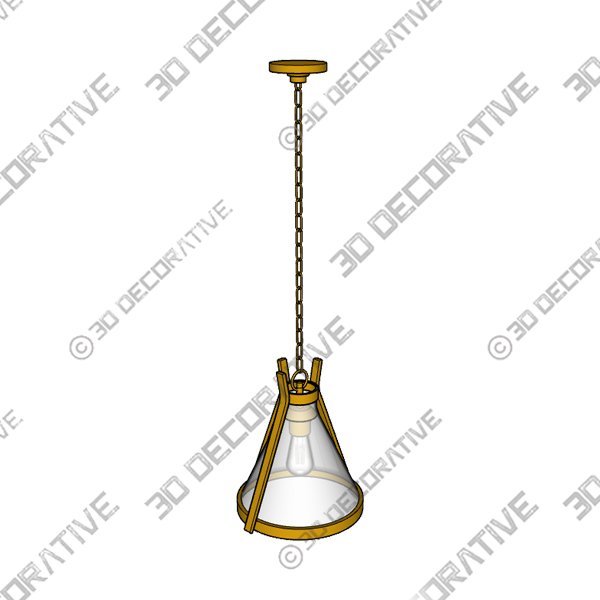 Flaxville 1 - Light Pendant - 3D Decorative