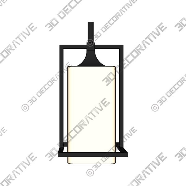 Larootsi Vintage Bronze Pendant Light with Milky Glass Shade - 3D Decorative