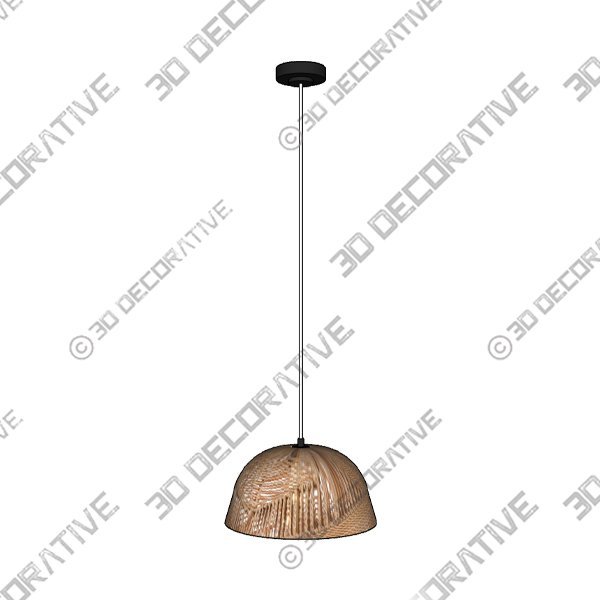 Norb 1 - Light Natural Single Pendant - 3D Decorative