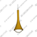 CHROME LED WATER DROP PENDANTS - 3D Decorative