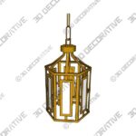 Crystorama Hillcrest 3 - Light Pendant - 3D Decorative