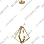 Elan Everest 19 3/4″ Wide Champagne Gold 4-Light LED Pendant - 3D Decorative