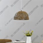 Norb 1 - Light Natural Single Pendant - 3D Decorative