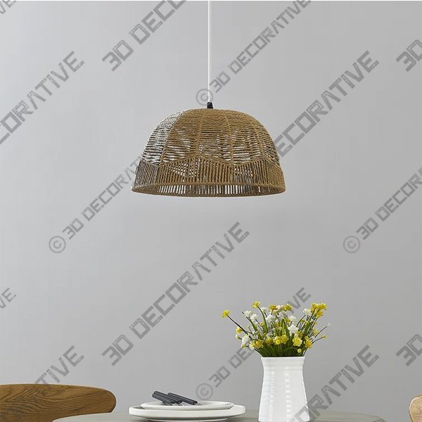 Norb 1 - Light Natural Single Pendant - 3D Decorative