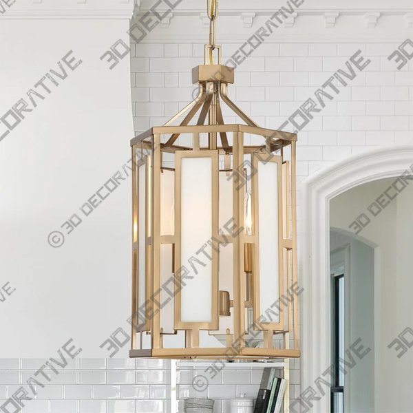 Crystorama Hillcrest 3 - Light Pendant - 3D Decorative 7-5