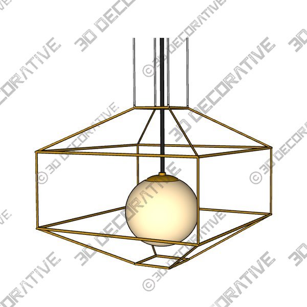 Silhouette 25" Wide Gold Leaf Iron Pendant Light - 3D Decorative