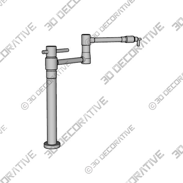 Watermark Deck Mounted Pot Filler Polished Nickel