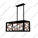 Quoizel Platform 12-in W 5-Light Black With Gold Kitchen Island Light With Shade