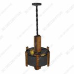 Rustic Chandeliers Black Drum Chandelier Solid Wood -Range Hood SketchUp Models for 2020 Design