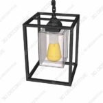 S269UMJ.jpg SHENGYADI Modern Clear Crackled Glass Pendant Light - 3D Decorative