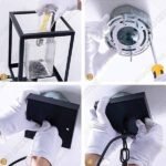 SO6W859.jpg SHENGYADI Modern Clear Crackled Glass Pendant Light - 3D Decorative